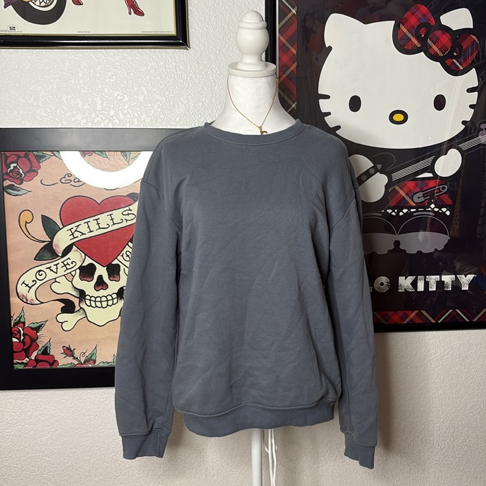 Blue Grey H&M Crewneck Sweater